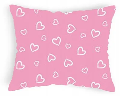 Produktbild von Designpremium Kissenbezug 40x60 cm Rosa Herz Baumwolle