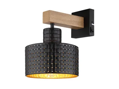 Produktbild von Wandleuchte Innen mit Schalter Wohnzimmer Wandlampe Schlafzimmer 15651W