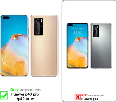 Immagine prodotto di Cadorabo custodia protettiva per Huawei P40 PRO / P40 PRO+ cover in verde custodia del telefono cellulare TPU silicone fotocamera protezione caso