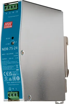 Immagine prodotto di Mean Well NDR-75 Guida DIN SNT Guida DIN 75W 24V/3,2A