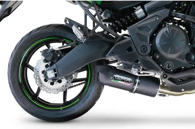 Produktbild von GPR Komplett-Rennsportauspuff Furore Schwarz für Kawasaki Versys 650 2021-2022