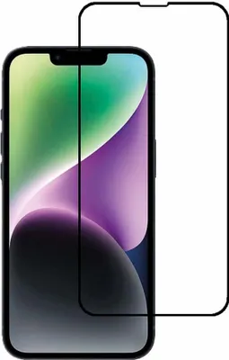 Produktbild von Smartphonica Vollabdeckung gehärtetes Glas Bildschirmschutz für iPhone 14 aus gehärtetem Glas mit abgerundeten Ecken