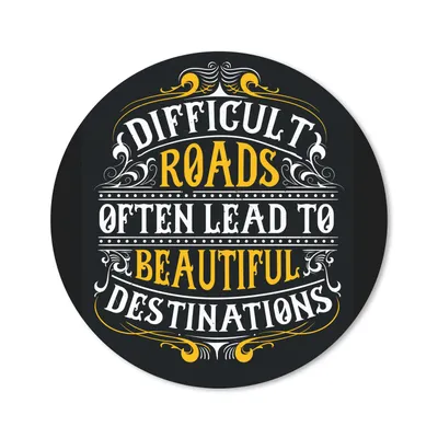 Produktbild von MuchoWow® Mauspad Mousepad Motivation - Retro - Zitat 20x20 cm - Mousepads - Maus Mat - Pad - Mausunterlage - Schreibtischmatte