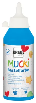 Produktbild von Kreul Mucki Bastelfarbe blau 250 ml