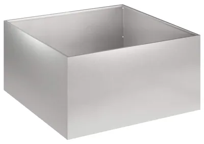 Produktbild von vidaXL Garten-Pflanzgefäß Silber 60 x 60 x 30 cm Edelstahl