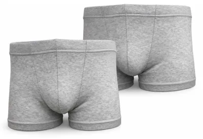 Produktbild von 2x Herren Boxershorts Unterhosen Männer; Grau/XL
