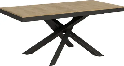 Produktbild von ITAMOBY - Ausziehtisch 180/440x90 cm Volantis Evolution Eiche Natur Gestell und Füße Anthrazit