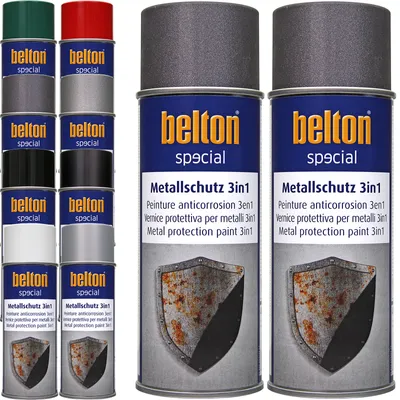 Produktbild von 2x Belton Metallschutzlack 3in1 400 ml Eisenglimmer Anthrazit