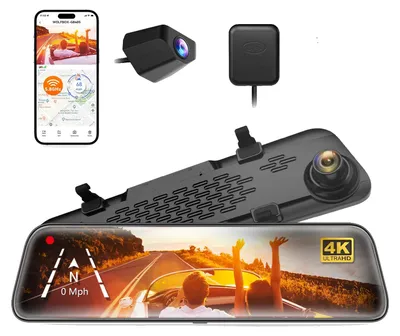 Obrázek produktu pro Dashcam, 4K záznam, duální kamery, bez kabelové sady,  32G TF