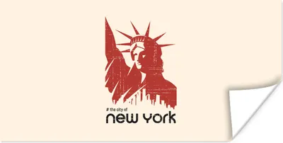 Produktbild von MuchoWow® Poster New York - Rosa - Freiheitsstatue 40x20 cm - Poster für die Wand - Poster Schlafzimmer