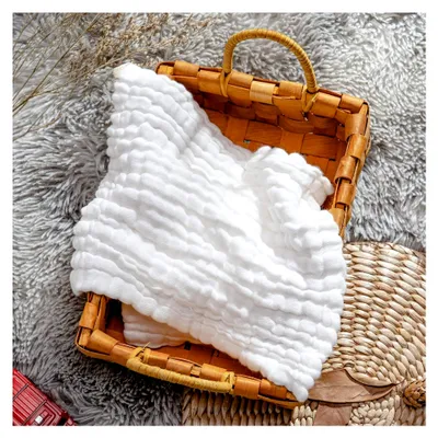 Produktbild von 8 Stück Baby-Waschlappen 30x30 cm, 100% Baumwolle – Weich und Saugfähig, Vielseitig für Neugeborene bis Kleinkinder