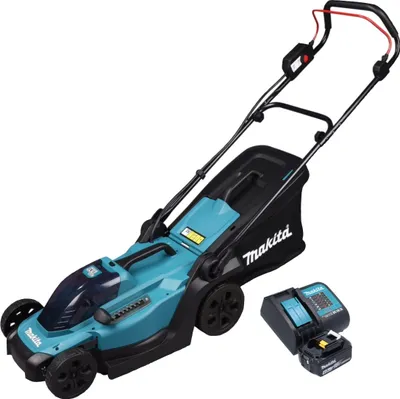 Obrázok produktu pre Akumulátorová kosačka Makita DLM 330 SM 18 V 33 cm 30 l + 1x batéria 4,0 Ah + nabíjačka