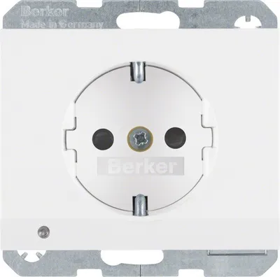 Produktbild von Berker 41097009 - Typ F - Weiß - Thermoplast - Leistung - IP20 - IEC 60884-1 - VDE 0620-1