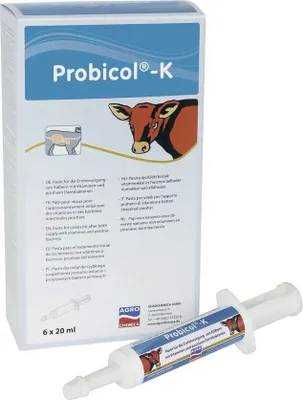 Produktbild von Kerbl Ergänzungsfuttermittel Probicol-K Paste für Kälber zur Darmflora-Stabilisierung & Stärkung 6x20ml