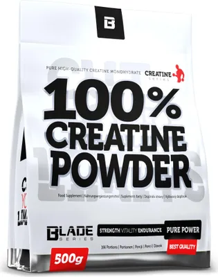 Produktbild von BLADE 100% Kreatin-Pulver - 500g Natürlich
