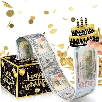 Productafbeelding van Explosie-cadeaubox, doe-het-zelf geldcadeau-idee met 30 zakjes - verjaardagscadeau voor hem en haar