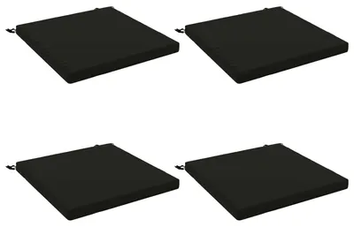 Image de Coussins de siège SOEST 4 pc 100 % polyester Noir