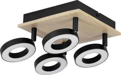 Produktbild von EGLO RIELVES, LED, 2000 lm, 220-240 V, Schwarz, Braun