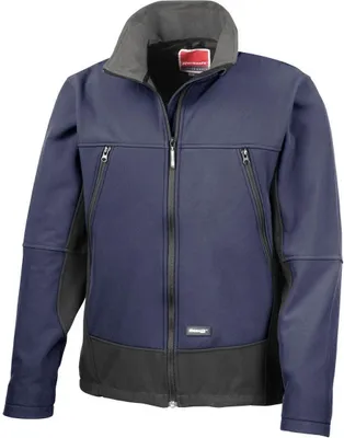 Immagine prodotto di Result Giacca softshell da uomo, impermeabile, antivento BC856 (L) (Navy/Nero)