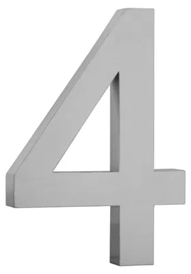 Imagen del producto de Número de casa V2A - Diseño en 3D - Altura: 20 cm