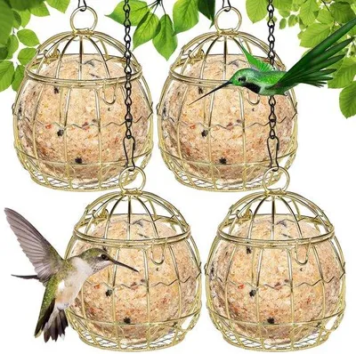 Produktbild von Vogelfutterschale Set 4tlg. Edelmetall