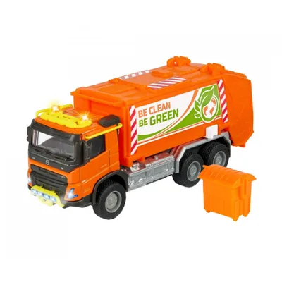Produktbild von Volvo Truck Garbage Collector Majorette 213743000 - pomarańczowy, 1:50, Licht und Sound