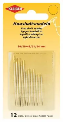 Produktbild von KLEIBER Hand-Nähnadel-Set 12-teilig mit Goldöhr