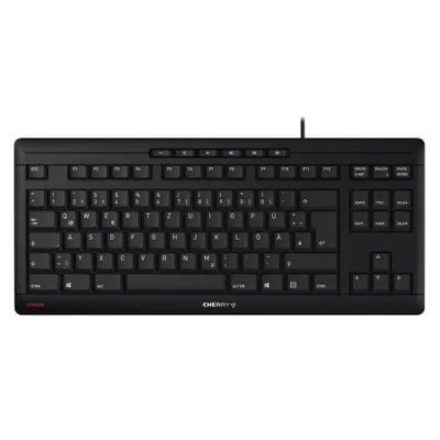 Produktbild von Cherry STREAM KEYBOARD TKL - Kabelgebunden - USB - Scherenschalter - QWERTY - Schwarz