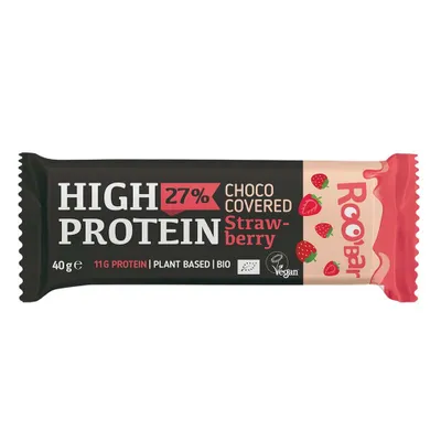 Produktbild von High Protein Riegel Choco Covered - Strawberry 40g