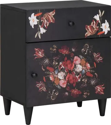 Produktbild von Nachttisch Mehrfarbig 50 x 33 x 60 cm Massivholz Mango