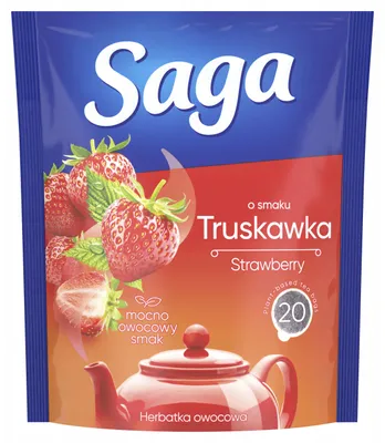 Immagine prodotto di Saga Tè alla frutta aromatizzato alla fragola 34 G (20 bustine)