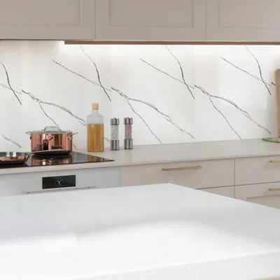 Produktbild von ISOISL Wandpaneele 120×60 cm in weißer Marmoroptik – 12er-Set aus Verbundwerkstoff
