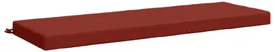 Image de Coussin de banc SOEST, 100 % polyester, rouge, 140 x 50 x 8 cm