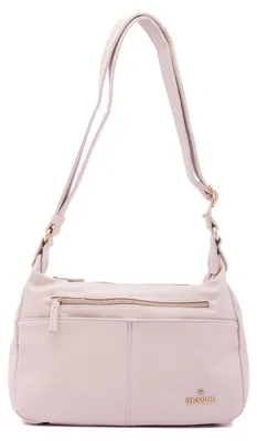 Immagine prodotto di Borsa a Tracolla Donna Ecopelle Nera con Zip e Tasche Black B UNICA 32x21x10 cm