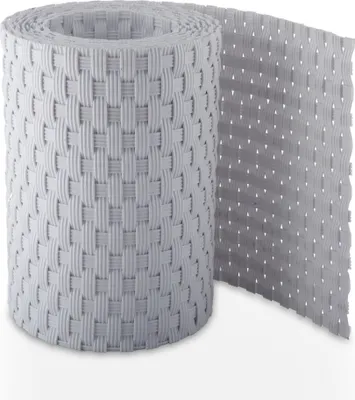 Produktbild von PE - Rattan Matte 300x90 cm Balkonsichtschutz, Sichtschutzmatte, Fb. 07 Weiß ! 3 Meter Matte