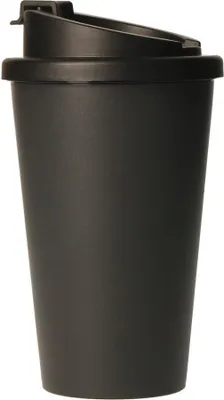 Produktbild von Kaffeebecher "Premium Deluxe" - BPA-freier Thermobecher aus Biokunststoff mit 2K-Verschluss - 350 ml Isolierbecher To-Go  Germany - schiefer