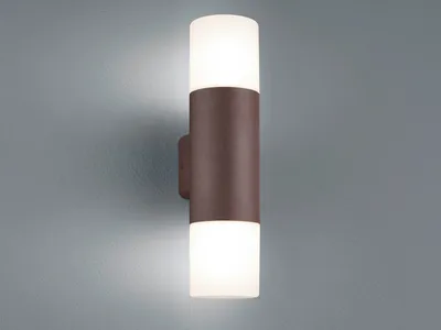 Produktbild von Trio Leuchten Außen-Wandleuchte Hoosic rostfarbig weiß Up- & Downlight