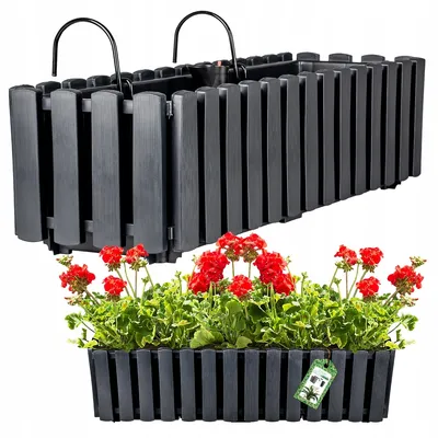 Produktbild von Prosperplast Blumetopf | Boardee Fencycase W | Anthrazit | 60 cm