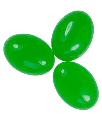 10 natürliche Cabochons Halbedelsteine, 14x10mm, Malaysia Jade, türkistöne