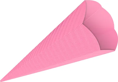 Produktbild von 3D Color Schultüten Bastelwellpappe 68CM ROSA - Schultüten Rohling zum Basteln
