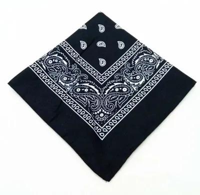 Obrázok produktu pre Go Go Gadget – 100% bavlna – bandana – štvorcový šál – 55 x 55 cm – čierna
