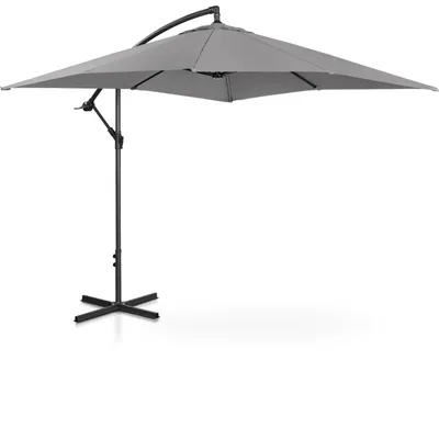 Produktbild von Expondo Uniprodo  Ampelschirm - dunkelgrau - rechteckig - 250 x 250 cm - neigbar