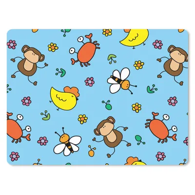 Produktbild von MuchoWow® Mauspad Mousepad Tiere - Bienen - Muster 40x30 cm - Mousepads - Maus Mat - Pad - Mausunterlage - Anti Rutsch