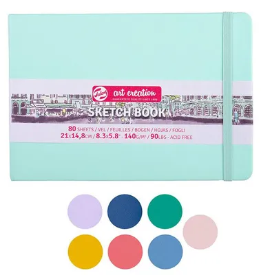 Obrázek produktu pro Talens 9314315M, Červená, A5 (148 x 210 mm), 140 g/m², 80 listy