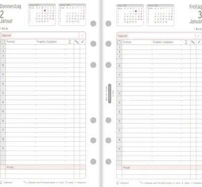 Obrázek produktu pro Chronoplan denní plán 50245 Midi 96x172mm 1T/1S