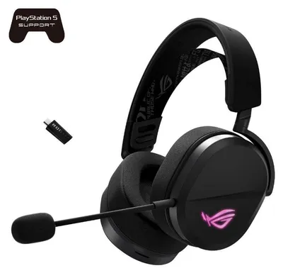 Obrázek produktu pro ASUS ROG Pelta, Kabelový a bezdrátový, Hraní, 20 - 20000 Hz, 309 g, Sluchátka s mikrofonem, Černá