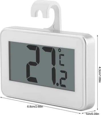 Zdjęcie produktu dla Go Go Gadget – "Cyfrowy termometr do lodówki | Praktyczny alarm niskiej temperatury | Montaż za pomocą haczyka lub magnesu | Zakres temperatur: -20° do 60° | Wyświetlacz LCD | Elegancki, biały design."