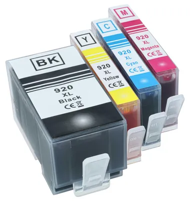Produktbild von vhbw 4x Tintenpatronen kompatibel mit HP Officejet 6000, 6500, 6000 Wireless, 6000 Special Edition, 6500A, 6500 A Plus Drucker + Chip (Kompatibel)