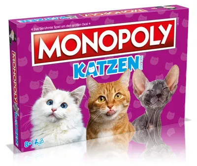 Obrázek produktu pro Merc  Monopoly - Katzen Brettspiel - Diverse  - (Spielzeug / Merch Brett-/Kartenspiele, Puzzle)