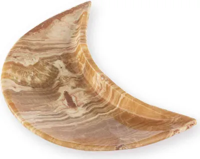 Produktbild von Marokkanische Aragonit Mondschale 13cm – Mondschale für Heilung und Meditation
